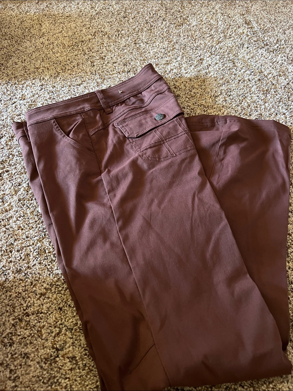 Prana Women's Boot Cut Pants in Deep Burgundy
